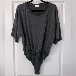 Pink Lily Gray Bodysuit Denner Collection